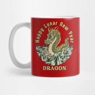 Dragon Of Wave, Happy Lunar New Year Mug